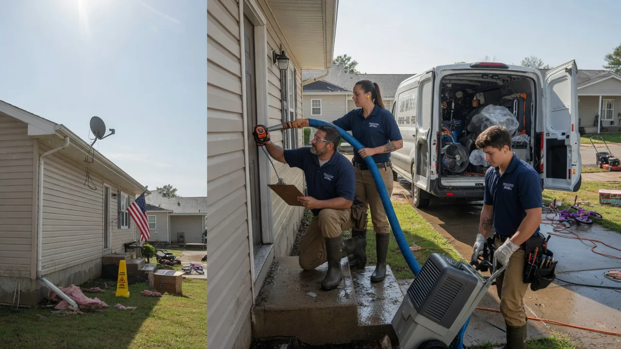Ceiling Water Damage Restoration in Lenzburg, IL near me